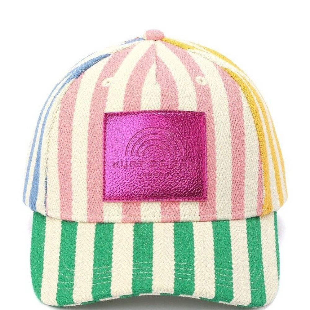 Kurt Geiger London Women's Mixed Stripes Southbank Baseball Cap Rainbow One Size